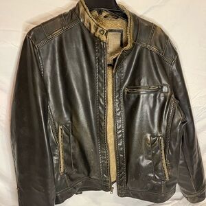 BKE Vintage Women’s Black Leather Jacket - Large